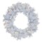Northlight Pre-Lit Vermont White Pine Artificial Christmas Wreath, 24-Inch, Clear Lights